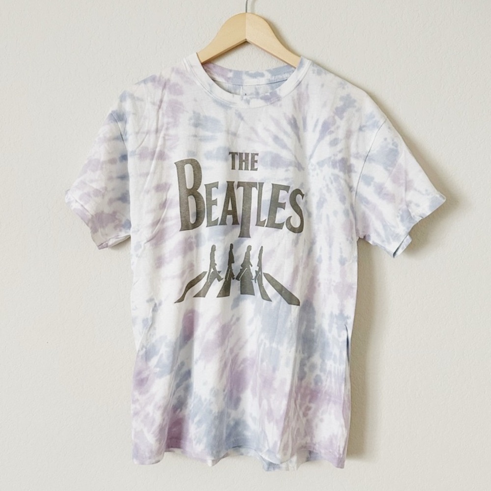 NWOT The Beatles Tie-Dye Graphic Tee